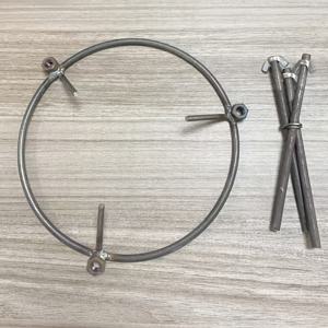 TEMU 헤비 듀티 파이어 피트 스탠드 - 분리형 휴대용 캠핑 삼각대, 1개 세트, 캠핑, 뒤뜰 및 파티오 사용에 적합, 요리, 캠핑 액세서리, 파티오 요리 스탠드, 튼튼한 삼각대 디자인에 완벽.|캠핑용품