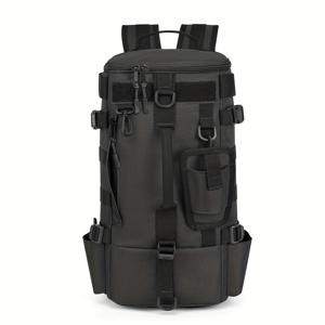 TEMU 다기능 낚시 백팩 가방 (로드 홀더 포함) | 캠핑, 하이킹, 아웃도어 스포츠용 나일론 몰리 팩 - PSKOOK|남자가방