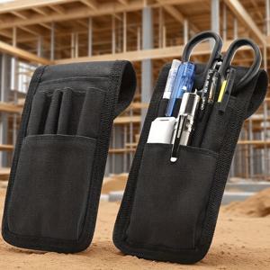 TEMU 1/2개 벨트 펜 홀더, 다기능 조절 가능한 전술 연필 파우치, 분리 가능한 군용 펜슬 슬리브 케이스, 펜, 자, 가위 수납 가능|필통