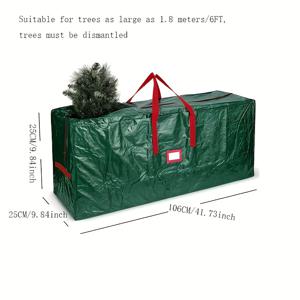 TEMU 1개 대용량 크리스마스 트리 보관 가방, 213.36/274.32cm 트리 보관, 방진 직조 여행 가방 이사 가방, 야외 보관 가방, 크리스마스 및 새해 선물, 가정 보관 및 정리, 트리 보관