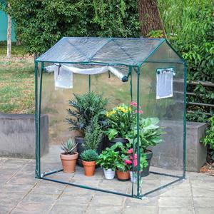 TEMU 햇빛 가리개 단열 방수 온실 | 토마토 및 식물 성장용 금속 프레임 꽃 재배 창고