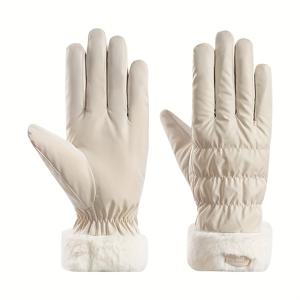 TEMU 15계절 보온 장갑, 겨울용 분리형 손가락 보온 장갑, 두꺼운 고품질 디자인, 스타일리시 캐주얼 착용, 크리스마스 선물