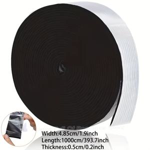 TEMU 초장축 실외 알루미늄 포일 단열 파이프 롤, 길이 10미터, 겨울 파이프 단열 알루미늄 포일 검정 방화 강력 접착제, 수도관, 에어컨 파이프에 적합, 모든 유형의 파이프에 적합