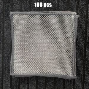 TEMU 100개입 비스크 메쉬 청소천 - 재사용 가능, 세탁 가능, 주방, 욕실, 식당 청소에 완벽 - 기름과 먼지 제거에 이상적, 현대적 디자인,정사각형 모양,세탁 가능한 원단,주방 필수품