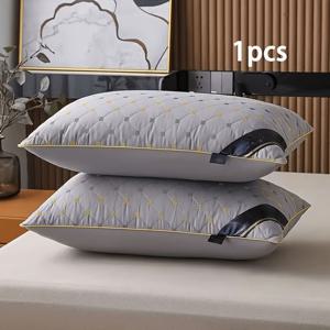 TEMU 목과 어깨 지지용 베개 - 흰색/검정///네이비, 부드러운 충전재, 척추 및 호텔용, 다목적 럭셔리 베개