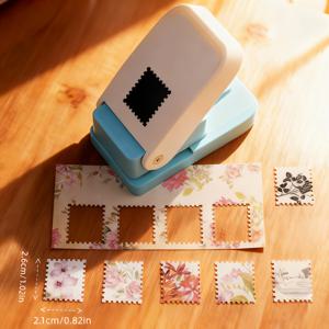 TEMU 대형 종이 펀칭기, 엠보싱 기계 | 스탬프 모양 장식 커터, 플라스틱 재질, 핸드북, 사진 앨범, 인사말 카드 제작, 사무용품 및 선물에 적합