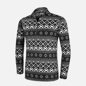 TEMU 남성 눈꽃패턴 기모안감 플리스 집업 티셔츠 스노우히트(AY13LT046M)