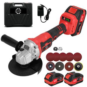 TEMU JSMiT 독일기술- 21V 무선 충전식 전동 브러시리스 - 그라인더 핸드 앵글 그라인더 절삭공구 5 인치 산업용 등급