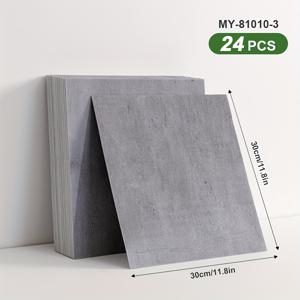 TEMU 12/24개 자체 접착식 대리석 무늬 타일 SXP 벽 스티커, 쉬운 DIY 작업 가능한 모든 실내 공간에 적합한 풀앤스틱 바닥 데칼 30x30cm