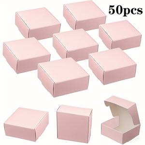 TEMU 20/50pcs-Mini 크래프트 종이 선물 상자 - 반지, 귀걸이, 결혼식 및 생일 선물, 휴일 및 크리스마스 - 독립 사용, 전원 필요 없음, 보석 만들기 디스플레이 및 포장 용품, 비즈 및 보석 만들기