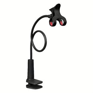 TEMU 360도 회전식 침대용 휴대폰 홀더 - 조절 가능한 각도, 침대에서 편안하게 사용할 수 있는 인간공학적 디자인, 흰색, 침대용 휴대폰 홀더, 침대용 엔터테인먼트, 현대적인 액세서리, 내구성 있는 플라스틱