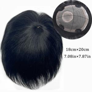 TEMU 남성용 - 리얼 휴먼 헤어 탑퍼 가발 - 16x18/18x20 클립온 숏 헤어피스, 대머리 및 탈모용, 레이스 프리 헤어 리플레이스먼트 블록, 두피 같은 베이스 (글루/레이스 없음), 데일리 & 비즈니스용 (모든 베이지 톤에 적합)