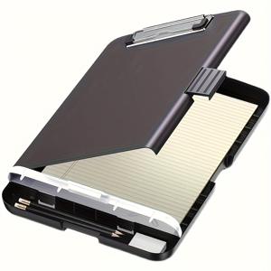 TEMU 펜 슬롯이 있는 대형 A4 파일 보관함, 데스크탑 플라스틱 문서 정리함 및 필기 보드, 사무실 보관 솔루션, 문서 정리함, 디자인, 내구성 좋은 플라스틱, 문서 홀더, 사무직 근로자