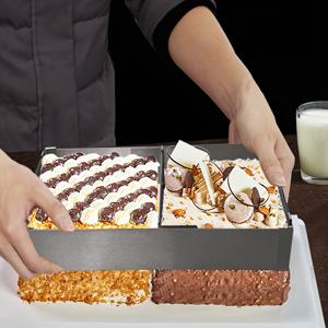 TEMU 1pc 스테인레스 스틸 직사각형 무스 케이크 모양 - 조절 가능한 높이, 쉽게 분리 및 청소, 생일 및 휴일 축하에 완벽, 원형 및 케이크 모양, 베이킹 필수품|조절 가능한 높이 모양|내구성 있는 구조, 케이크 장식 용품