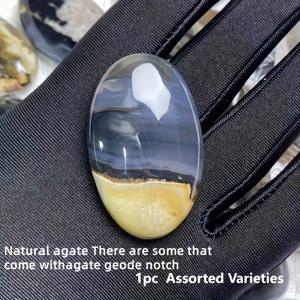 TEMU 야광 천연 마노 팔스톤 - UV 반응, 홈 데코 & 주얼리 만들기용