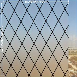 TEMU 1개 창문 프라이버시 필름, 서리 유리 효과 비닐 도어/창 커버링, 자가 정전기 부착식 무접착 스티커 홈 데코용