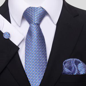 TEMU 신상 스타일 고품질 타이 포켓 스쿼어 & 커프스링 세트 남성 정장 액세서리 페이즐리 웨딩 선물