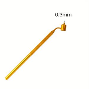 TEMU 골든 라인 디테일링 페인트브러시 세트 - 1개, 다웰 손잡이, 알루미늄 제작, 14세 이상 연령대에 적합, 섬세한 선, 액체 쓰기, 페인트 도포 및 록 칩 수리에 이상적