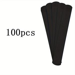 TEMU 100개 땀 흡수 패드 - 모자 및 칼라용 부직포 폴리에스테르 땀 패치, 일회용 흡수 스티커, 야구 모자, 골프 모자용 땀 및 먼지 보호 - 조절 가능, 신선함 유지