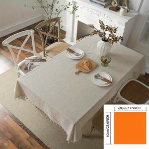 TEMU 1pc 비스코스 식탁보 술 장식 - 100% 비스코스 직조 사각형 식탁 커버 식당, 주방, 파티, 레스토랑, 카페용
