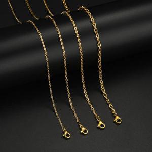 TEMU 5pcs 18K 골드 도금 스테인리스 스틸 체인 세트 남성 및 여성용 - 심플하고 클래식한 스타일, 저자극성, 변색 방지 목걸이 일상 착용 및 특별한 날을 위한 - 크리스마스 및 모든 시즌 선물