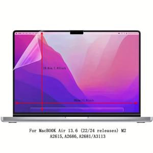 TEMU 1pc PET 소프트 필름 스크린 보호기, 노트북용, 3H 경도, 매트 핏, 스크래치 방지, 반지름 방지, 설치가 쉬움, 보호 및 스타일을 추가함, 노트북 스크린 보호기