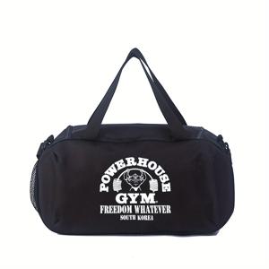 TEMU 지퍼 클로저가 있는 경량 체육관 더플백 - 대용량 접이식 스포츠 가방, 청소년/청소년을 위한 튼튼한 폴리에스터 체육관 가방, 체육관, 여행, 대학용 - 화이트, 네이비 블루 색상 가능 - 피트니스, 출장 및 휴가에 이상적, 운동 장비, 스포티 디자인, 견고한 손잡이, 다용도 캐리올, 자주 여행하는 사람들을 위한