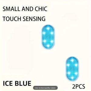 TEMU 2/4개 자동차 앰비언트 터치 조명, 트렁크 조명, 터치 센싱 LED 리모드 조명, USB 충전, 작동 전압 ≤36V, 자동차, 트럭, 밴용 장식 조명 - 리튬 폴리머 배터리