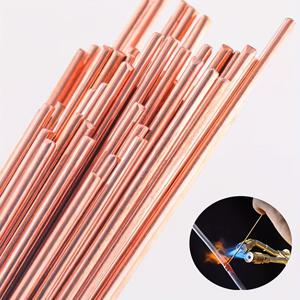 TEMU 10/20/30개 원형 구리 인공물 용접봉, 에어컨 냉장고 파이프 유지보수용 구리 튜브 용접 전극, 냉동 유지보수 소모품, 무연 자가유량 구리 브레이징 봉
