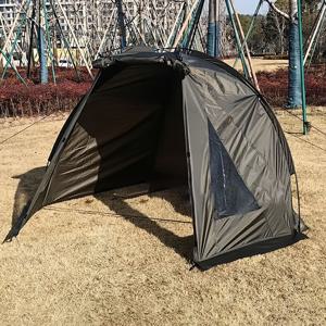 TEMU 휴대용 야외 낚시 텐트 2인용, 지퍼 도어가 있는 삼각형 캐노피 쉘터 - 가벼운 비치, 캠핑 및 낚시 텐트, 야외 활동에 적합, 색상 (없음)