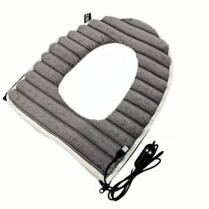 TEMU 부드럽고 따뜻한 소재로 제작된 열기 Toilet Seat Cover, 간편한 설치, 두꺼운 인조 토끼털, 사계절 사용 가능, 5단계 온도 조절 및 5가지 타이머 옵션.|타이머|변기부속품|변기커버