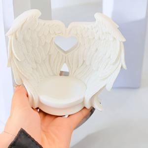 TEMU 볼을 4cm에서 8cm 사이로 보관할 수 있는 볼용 하트 모양 깃털 레진 베이스 디스플레이 스탠드, 홈 데코에 적합