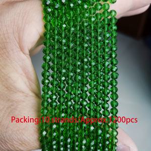 TEMU 도매 10줄 반짝이는 4mm 컬러 유리 구슬/휴일 구슬/오스트리아 유리 구슬/유리 론델 구슬/유리 스페이서 구슬 - 팔찌/목걸이/발찌/귀걸이 액세서리 제작/DIY 루즈 비즈/웨딩 데코|비즈목걸이