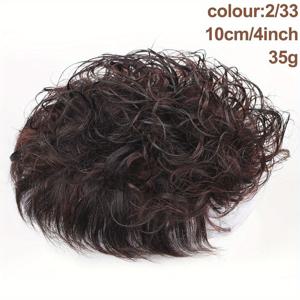 TEMU 남성용 자연스러운 곱슬 머리 가발 - 볼륨감 있는 곱슬 텍스처 풀 볼륨 탑퍼, 가볍고 매끄러움, 레이스 불필요, 일상 및 특별한 날에 적합, 헤어 제품으로 스타일링 용이, 헤어 가발, 다용도 헤어피스, 매끄러운 헤어피스, 풀볼륨