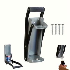 TEMU 16온스 메탈 캔 크러셔 - 소다 및 캔용 벽걸이 알루미늄 재활용 기계, 리벳 포함, 독립형 설치 가능, 공간 절약 디자인, 튼튼한 구조, 컴팩트 디자인