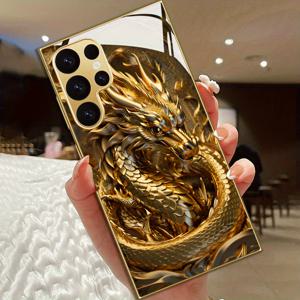 TEMU 창의적인 3D 드래곤 패턴 고급 내구성 휴대폰 케이스 - S25/S25 플러스/S25 울트라/S24/S24 플러스/S24 울트라/S23/S23 울트라/S23+/S22/S22 울트라/S22+/S21/S21 울트라/S20/S20 울트라/S20+ 호환, 사계절 완벽한 선물