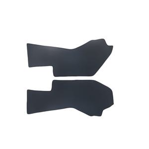 TEMU 테슬라 모델 Y 2025년형 전용, 사이드 킥 매트 PU 가죽 안감 내장 장식 액세서리, 후면 시트 밑 보호 및 킥 매트, PU 가죽 버전, 인테리어 개조용