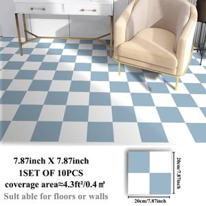 TEMU 현대 스타일의 예술적인 기하학적 패턴 - 무료 조합 가능, 여러 색상으로 제공 - 떼어낼 수 있는 접착식 비닐 바닥 타일 스티커, 자체 접착 및 떼어낼 수 있음, 벽, 바닥, 침실, 주방, 욕실 등에 재단 및 미적 장식에 적합, 7.87