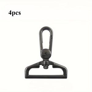 TEMU 4개 세트 헤비듀티 메탈 회전 버클 후크 - 금색 & 블랙 혼합 컬러, 안전 트리거 클립 포함, 애완동물 목줄, 가방 스트랩, 가죽 공예 및 하드웨어 액세서리용 조절 가능한 스위블 스냅 훅, 튼튼한 구조, 야외 활동가용