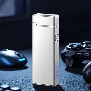 TEMU USB-C 충전식 플라즈마 듀얼 아크 전자 라이터 - 캠핑, 바베큐 생존 키트, 비상 SOS 기능, 무화염 무연 디자인, 아빠, 남자친구, 남편을 위한 완벽한 선물