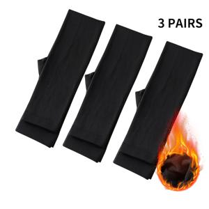 TEMU 3팩/5팩 여아용 블랙 안감 레깅스, 가을 겨울용 얇은 아우터웨어