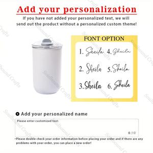 TEMU 1개 맞춤형 스테인리스 커피컵, 여행용 머그잔, 와인글라스, 병 - 우아한 필기체 이름 커스터마이징, 누수 방지 뚜껑 - 생일, 결혼식, 신부 파티 선물로 이상적 - 여성, 남성, 신랑, 신부를 위한 고급 개인화된 선물 - 내구성 있는 스테인리스 구조, 웨딩 기프트, 디자인, 매트 마감, 재질, 재사용 가능한 컵, 브라이덜 파티