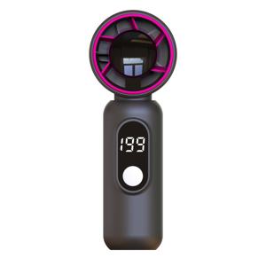 TEMU 휴대용 핸드헬드 미니 팬 - 충전식 - 30% 더 긴 배터리 수명의 터보 쿨링 팬, 컴팩트 포켓 팬, 여행, 캠핑 및 야외용 - 핑크/화이트 개인용 쿨링 기기, 여성 및 남성을 위한 선물|휴대용에어컨