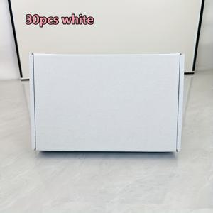 TEMU 30개 컬러풀 접이식 직사각형 포장지 상자, 7.87x5.12x1.18인치, 튼튼한 골판지 - 휴일 파티 선물 포장에 적합, 우편, 배송, 보석 만들기 디스플레이 및 포장 용품 보관에 완벽, 다양한 색상 제공, 재사용 가능