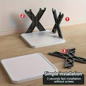 TEMU 2단 공간절약형 코너 신발장 정리대 - 높고 좁은 2단 튼튼한 플라스틱 선반, 신발 2켤레 및 부츠 수납 가능, 내구성 있는 구조, 홈 정리, 다목적 수납, 현관, 옷장, 차고, 거실용, 컴팩트 디자인