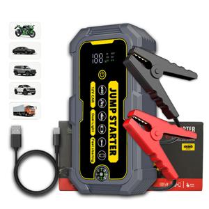 TEMU 3000A 고출력 차량 점프 스타터 (디지털 디스플레이, 고속 충전, USB-C 충전, 안전 점프 케이블 포함) - 12V/24V/36V 호환, 휴대용 소형 디자인, 내구성, 비상 대비