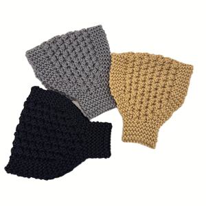 TEMU 3개 여성용 수제 헤어밴드 - 따뜻하고 신축성 있는 스타일리시한 겨울 야외 활동용, 스타일, 크리스마스 및 휴일 축하에 완벽, 겨울용 헤어 액세서리 | 헤어밴드 | 건설, 헤어밴드 액세서리