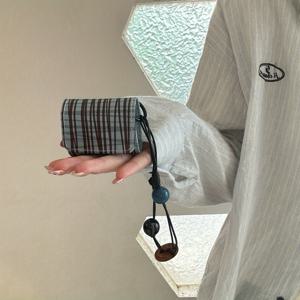 TEMU 가죽 패턴 불규칙한 블루 브라운 안티드롭 이어폰 케이스, 비즈 랜야드 포함, for AirPods 1/2/3/4/Pro용 이어폰 커버, 스타일리시 액세서리, 소프트 텍스처 보호 슬리브, 기술 애호가를 위한 for airpods 케이스, for AirPods 파우치, for AirPods 프로 케이스, for AirPods 이어폰 케이스