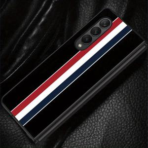 TEMU 자동차 카본 파이버 프린트 백폰 커버, 삼성용 for Fold7 /Z Fold4/F6 /7 6 5 4 3 /5 /3, 휴대폰 보호, 모바일 액세서리, 현대적인 디자인, 고품질 마감, 접이식 전화기 보호기, 스타일리시한 뒷면 케이스