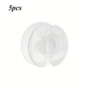 TEMU 에어프라이어, 커피메이커, 이어폰 및 소형 가전용 투명 코드 정리기 5개 세트 - 스마트폰, 태블릿, 주방 가전용 케이블 정리기 - 공간 절약형 코드 관리 (5개)